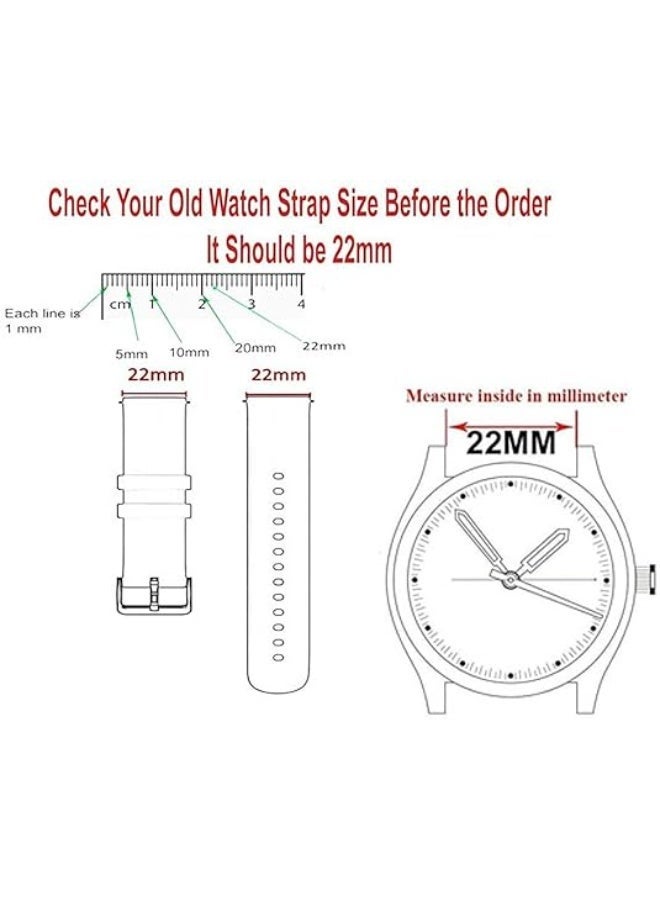 ACLIX Strap Compatible with Huawei Watch GT4 Replacement Wrist Band, 22mm Replacement Leather Braided Composite Watch Strap, Compatible with Huawei Watch GT4/ GT3/ GT3 Pro 46mm (Grey) - Image 4